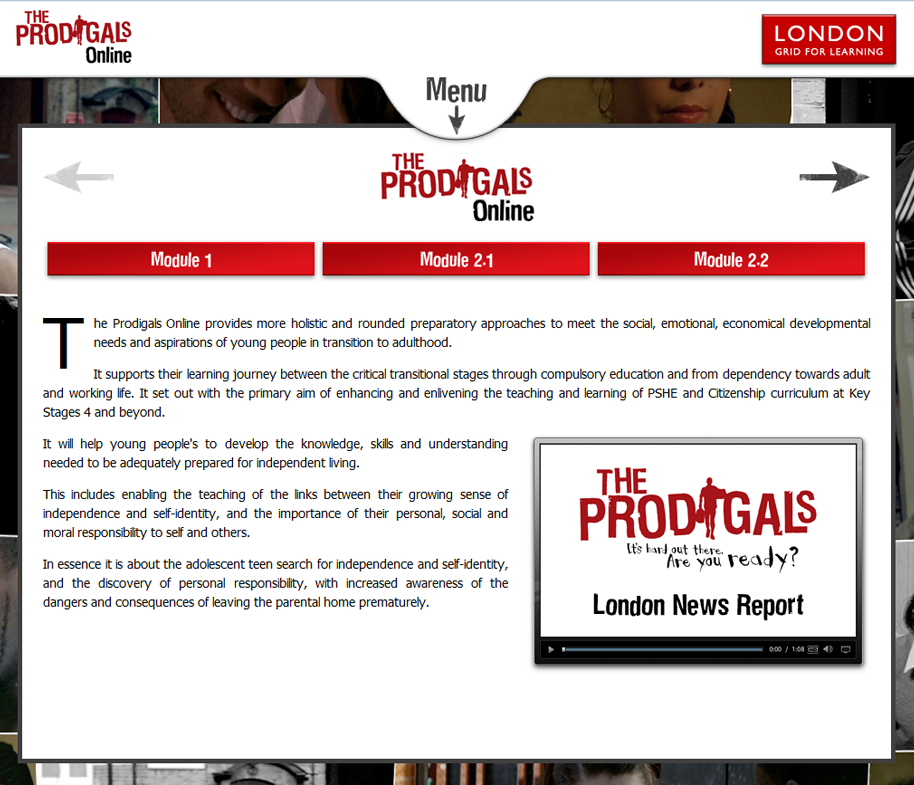 Front page links